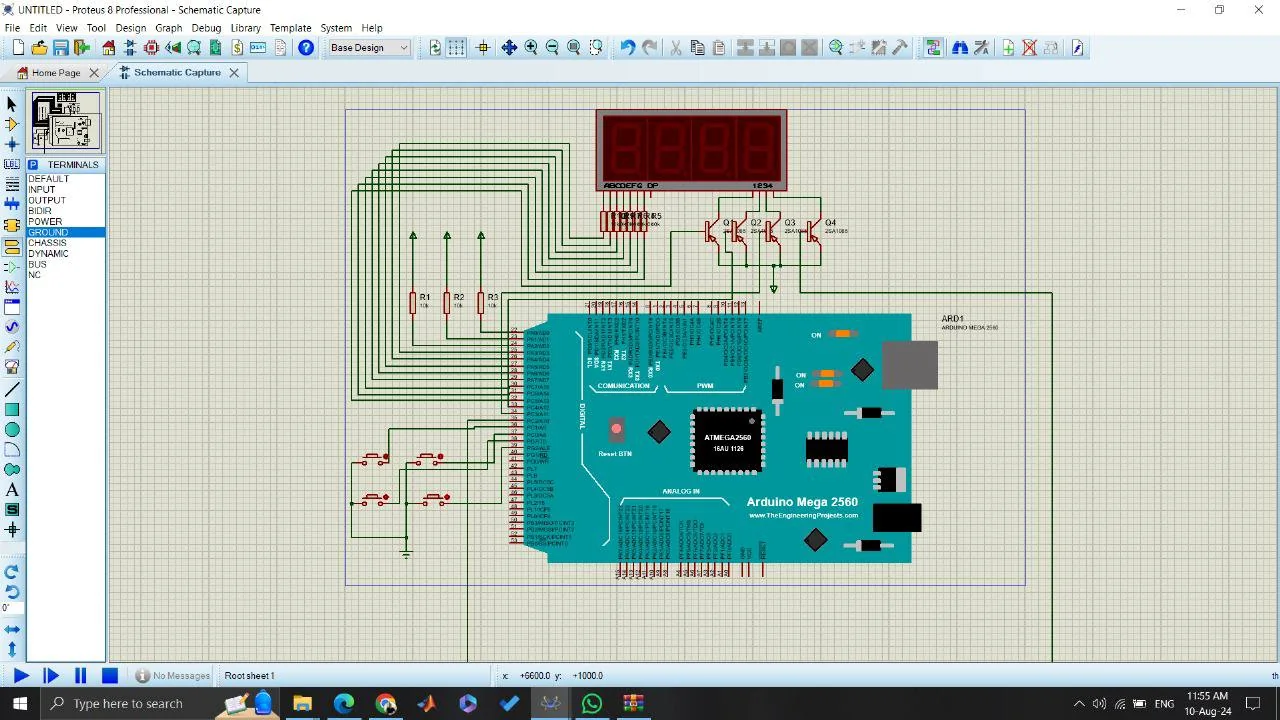 A digital electronics circuit designed by Karim